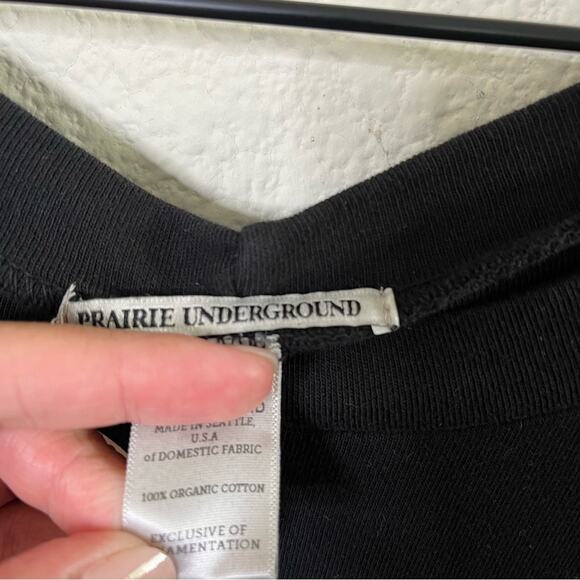 Prairie Underground Sunday Morning Pullover Sweater Black Womens Size M / L - Picture 6 of 6